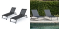 Noble House Myers Outdoor Chaise Lounge, Set of 2